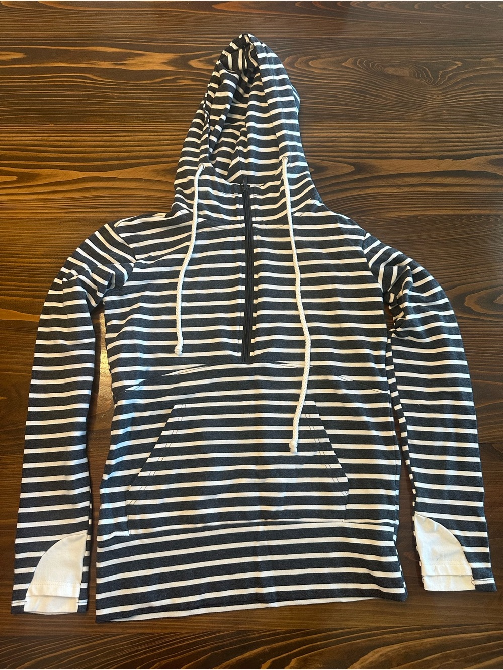 Vanilla bay brand Striped Hooded Pullover